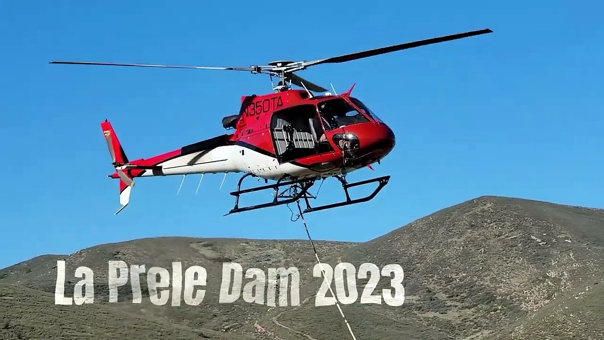 Original DA Smith video cover showing a helicopter at La Prele Dam